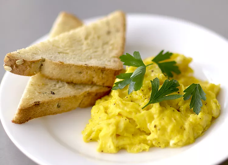 Martha’s One Ingredient That Makes Your Scrambled Eggs Even Better—and It’s Already in Your Fridge