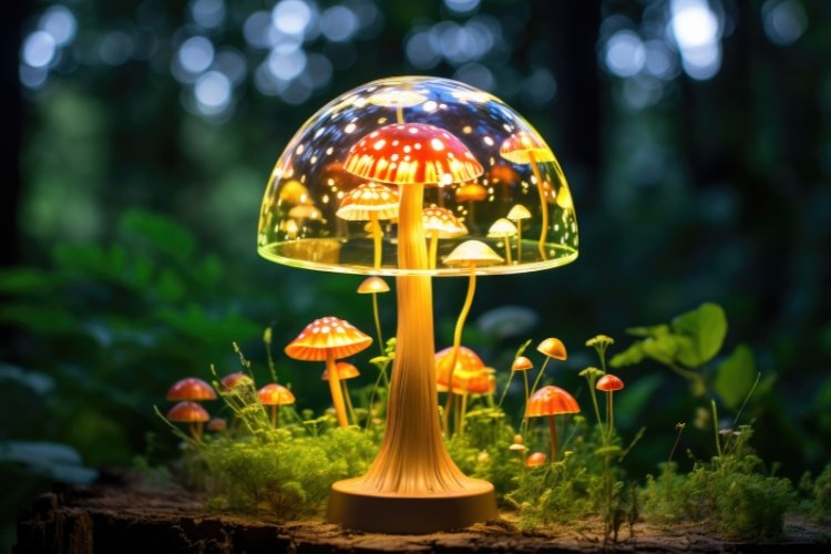 mushroom lamp