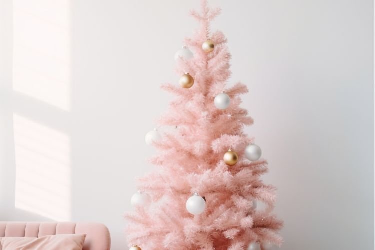 mini pink christmas tree