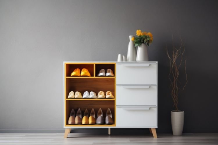 shoe cabinet with storage