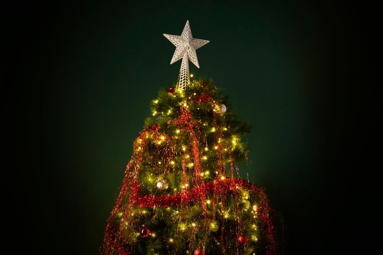 lighted christmas tree topper