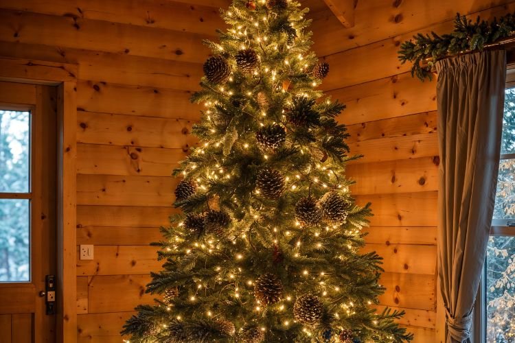 9 ft Pre-Lit Christmas Tree: Easy Setup, Stunning Glow