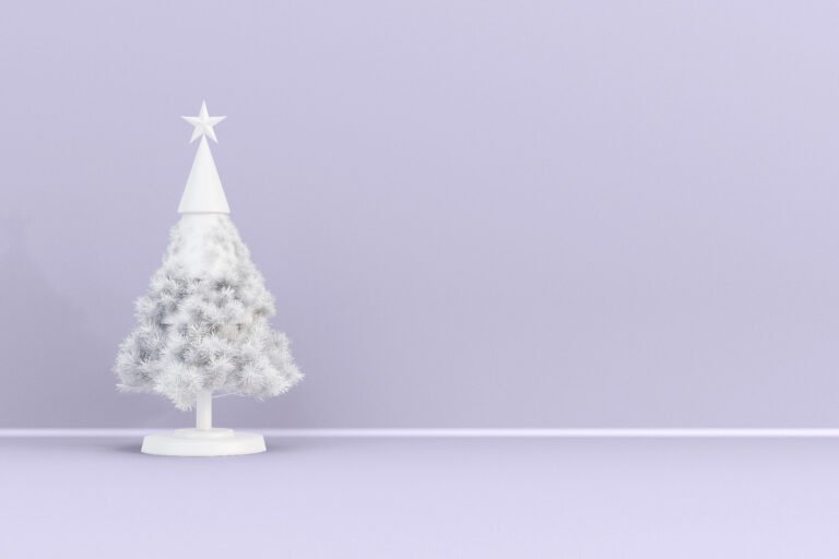 Small White Christmas Trees